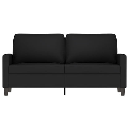 vidaXL 2-Seater Sofa Black 55.1" Velvet