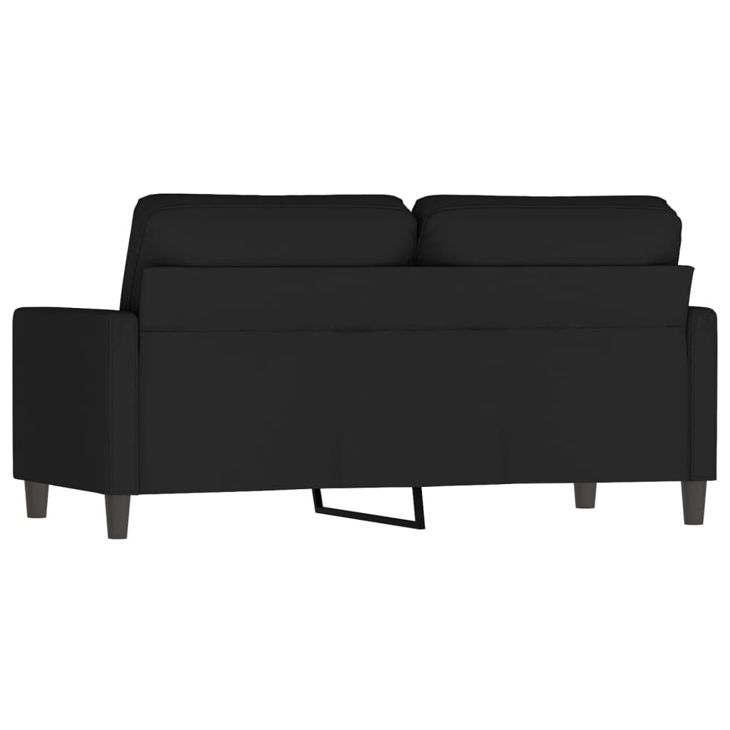 vidaXL 2-Seater Sofa Black 55.1" Velvet