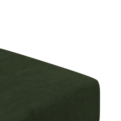 vidaXL 2-Seater Sofa Bed Dark Green Velvet