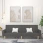 vidaXL 2-Seater Sofa Bed Dark Gray Fabric