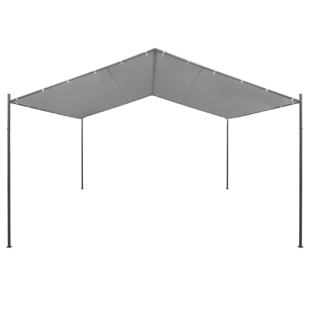 Garden Gazebo Steel 157.5"x157.5"x102.4" Anthracite