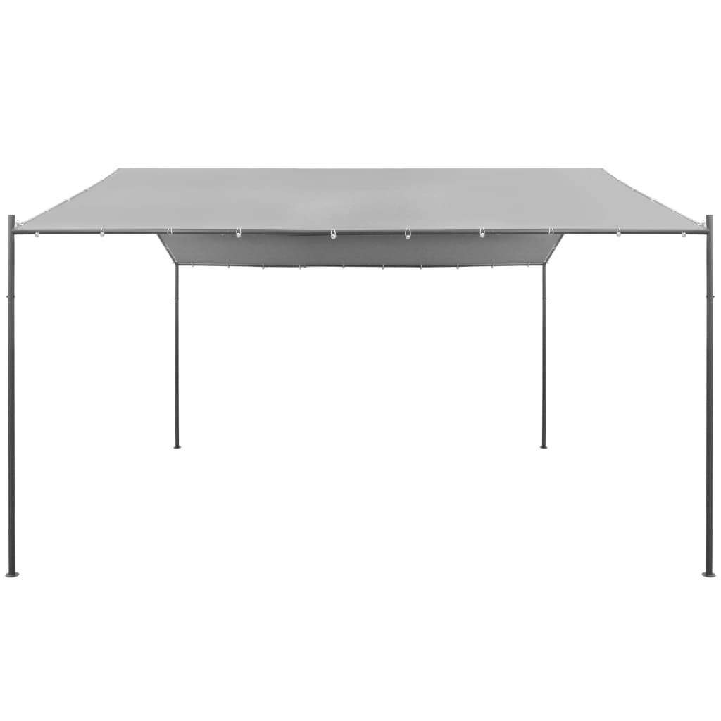 Garden Gazebo Steel 157.5"x157.5"x102.4" Anthracite