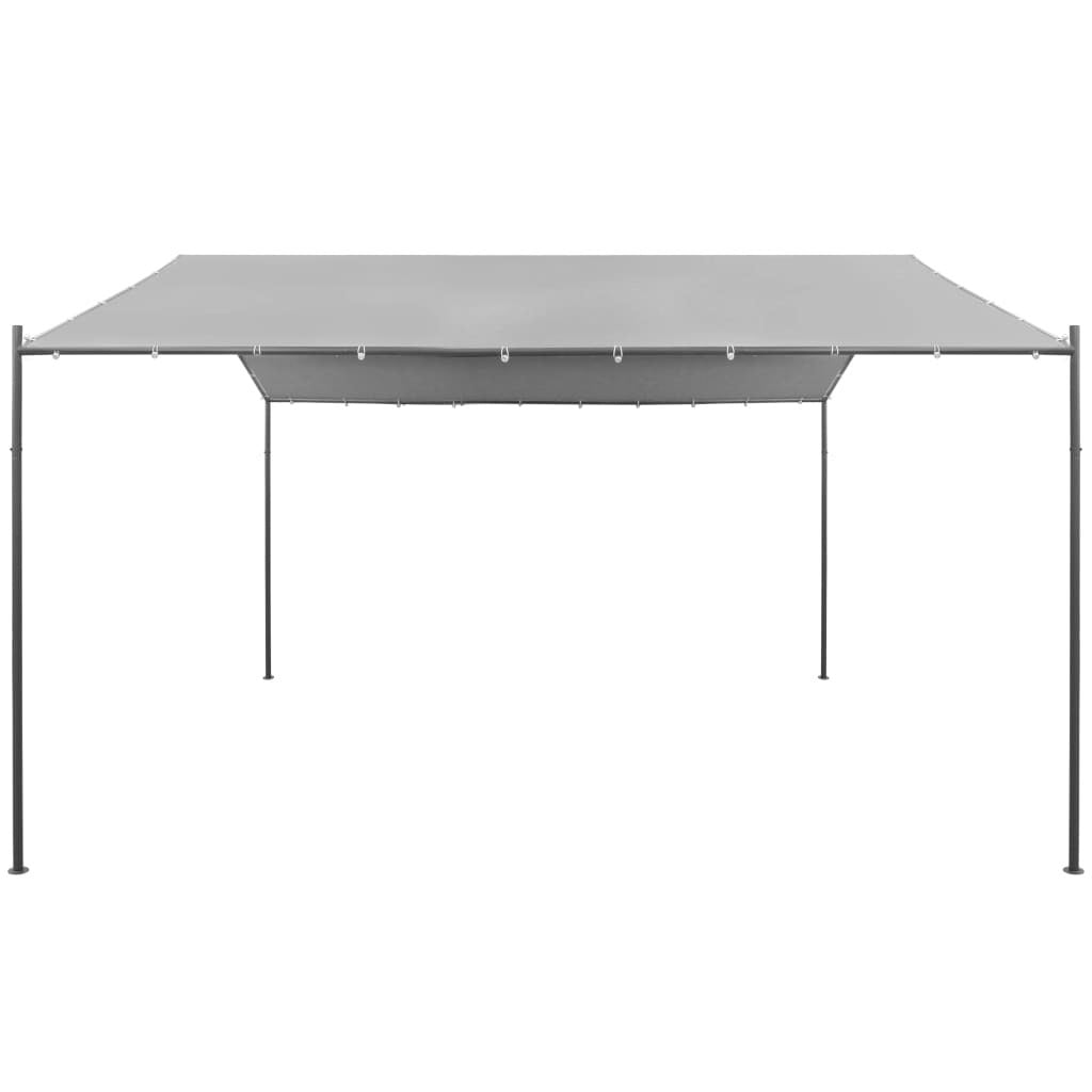 Garden Gazebo Steel 157.5"x157.5"x102.4" Anthracite