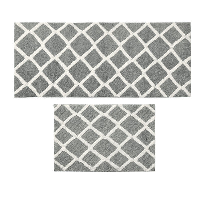 Reversible High Pile Tufted Microfiber Bath Rug