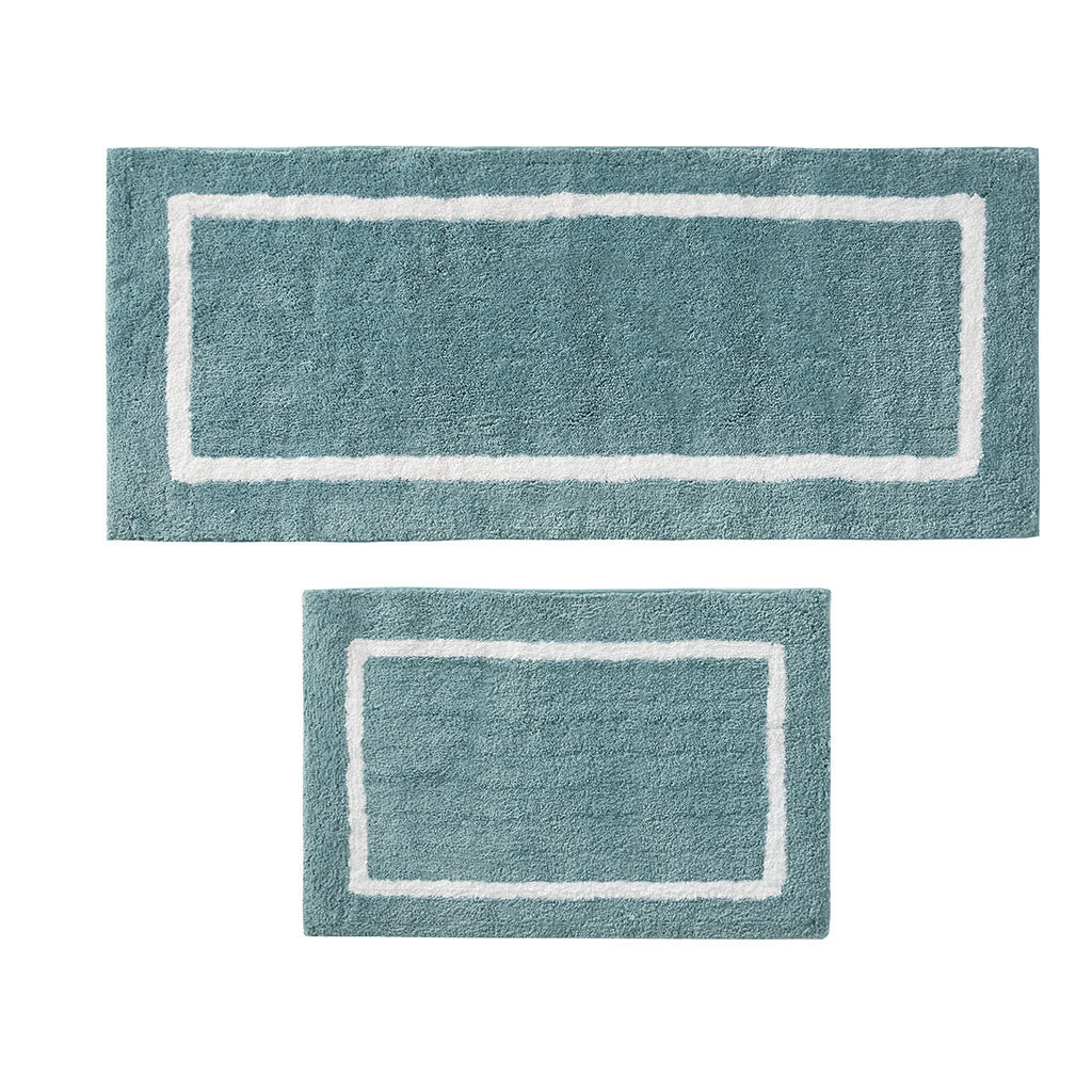 Reversible High Pile Tufted Microfiber Bath Rug